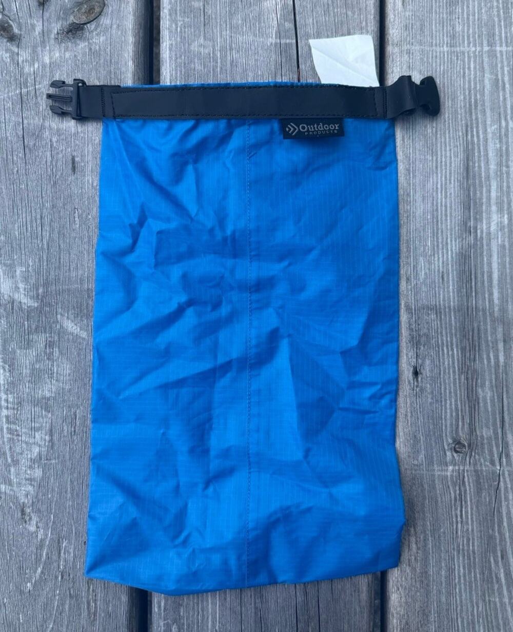 Outdoor Products Waterproof Roll-Top Storage Bag Blue Stuff Sack